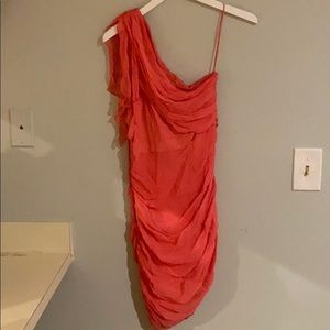 Alice & Olivia Pink Coral Goddess Dress Sz S